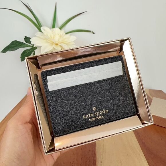 NWT‎ Kate Spade Glimmer Small Slim Card Holder - Picture 4 of 8